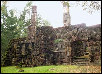 Jack London's Wolf House ruin; Author's Road